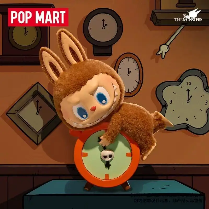Фото POP MART THE MONSTERS LABUBU 1:00 A.M. Серия Kawaii Аниме Фигурка Кукла Модная игрушка Украшение рабочего стола Модель Mystery Box Подарок №3