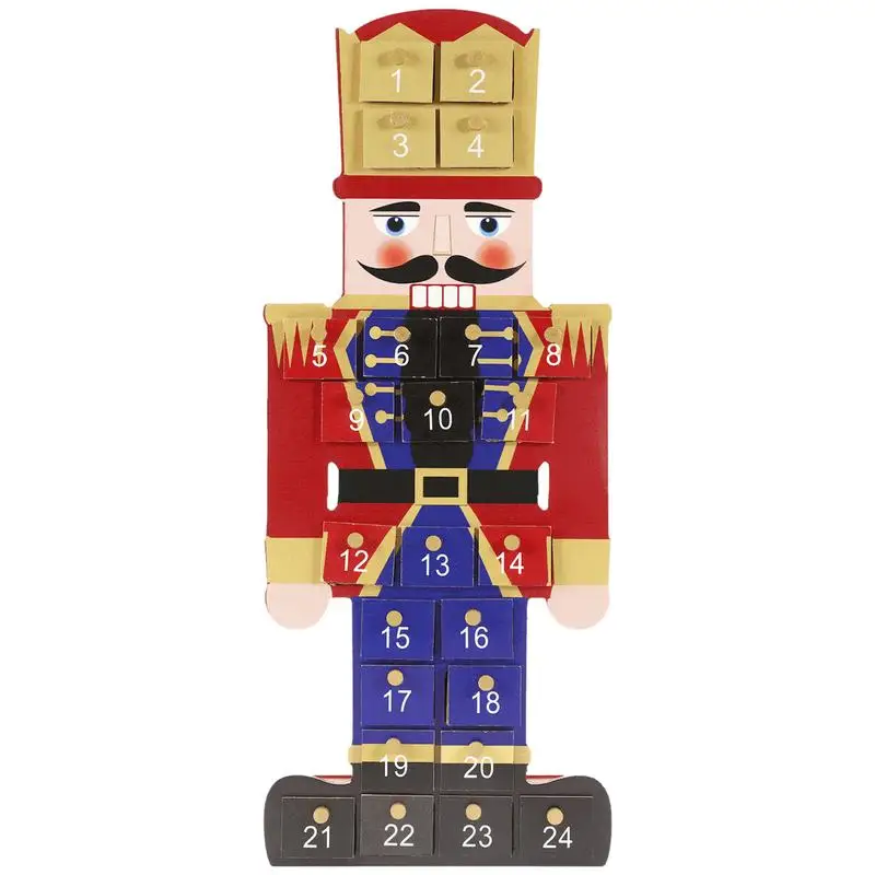 

Christmas Nutcracker Figurine Collection Delicate Christmas Wood Nutcracker Ornaments Cute Festive Holiday Decorations