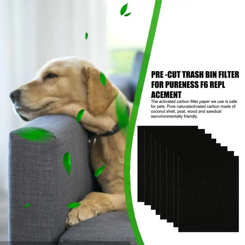 8 шт. фильтр для мусорного бака с активированным углем