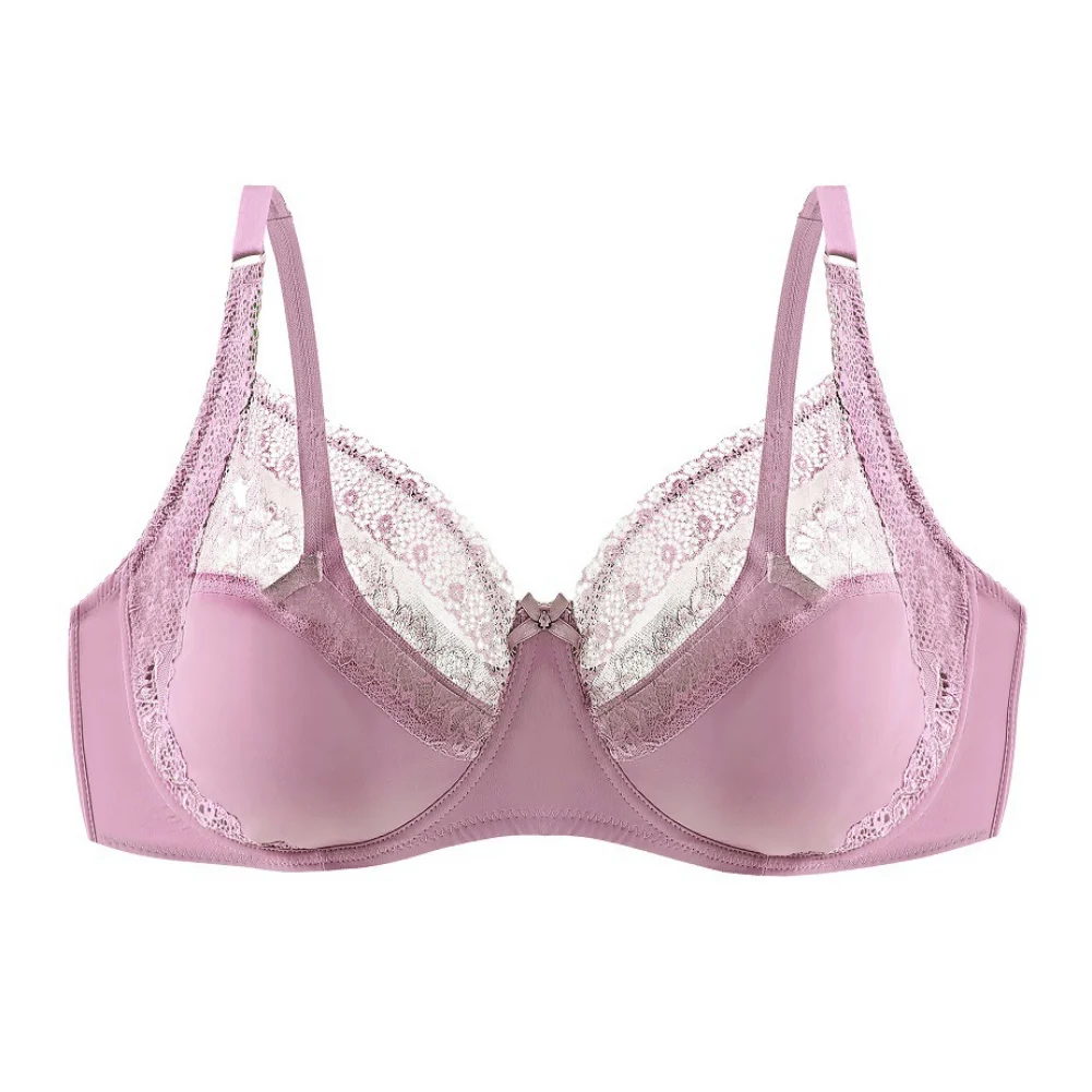 

V-neck Bra For Women Full Coverage Non Padded Underwire Minimizer Bra 36 38 40 42 44 46 48 50 B C D DD E Plus Size