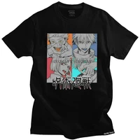 jujutsu kaisen characters t shirt men short sleeved cotton t shirt graphic satoru gojo sukuna anime tee tops fashion tshirts