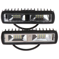 2x 48w 6 inch automobile driving fog lamp 16led bulb spotlight pole off road working lamp is suitable for most dc 12 24 v vehic