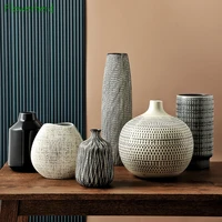 creative ceramic vase nordic flower utensils modern minimalist home decorations fresh literary ceramic vases ornaments