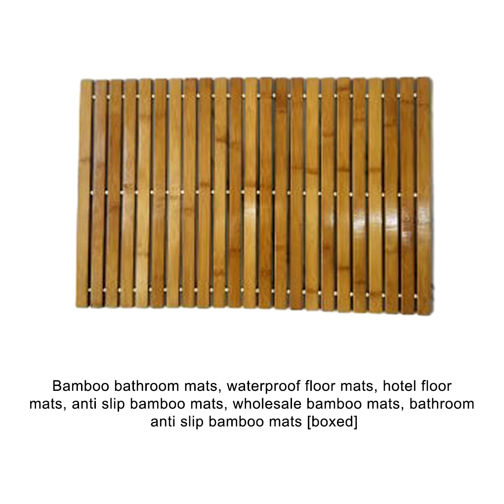 

Brown Waterproof And Non-Slide Moso Bamboo Floor Mat For Hygienic Hotel Environment And Exquisite In Hand Making