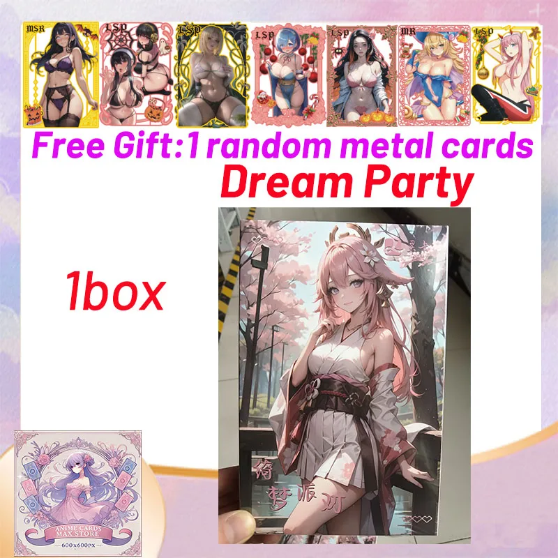 Новейшая коллекционная карта Dream Party Goddess для хобби карточная игра Waifu Doujin CCG Booste Box