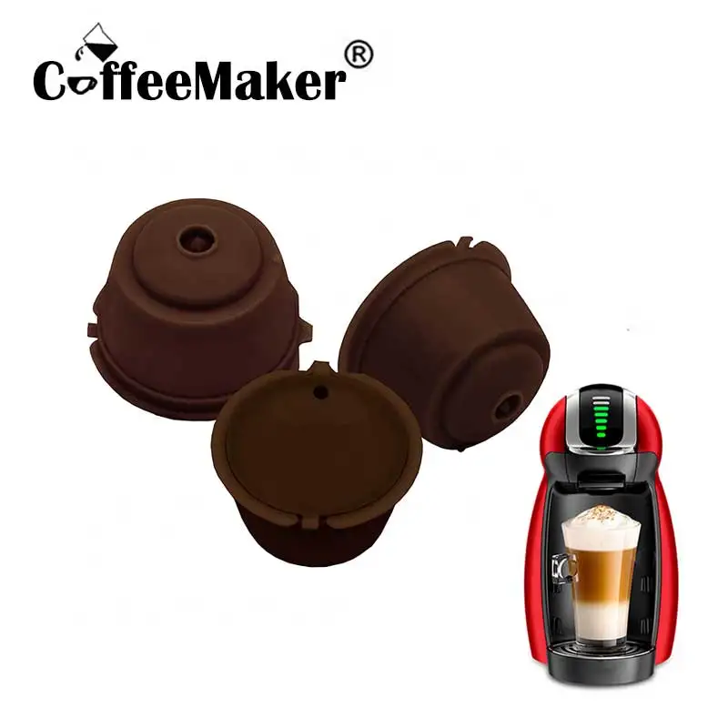 

Многоразовые бриллиантовые фильтры для кофе Dolce Gusto, набор из 2/4/6 шт. для кофеварки с чистящей щеткой в виде ложки