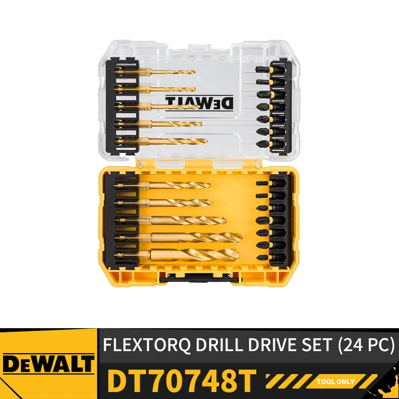 

Набор фрез DEWALT DT70748T FLEXTORQ, 24 шт., аксессуары для электроинструментов