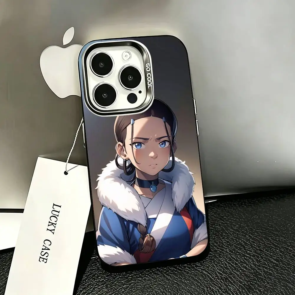 Фото Чехол для телефона Katara Avatar The Last Airbend для iPhone 17, 16, 15, 14, 13, 12, 11 Plus, Pro Max, XS, цветной серебристый чехол-накладка №2