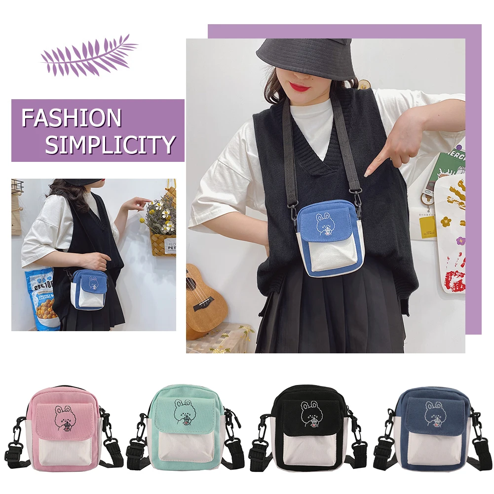 Новинка 2021, сумка на одно плечо в стиле ретро, мультяшная контрастная ...