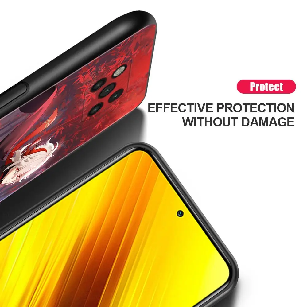Чехол для телефона Xiaomi Poco X3 X4 NFC M2 M3 M4 Pro F3 F4 GT Pocophone F1 C3 C31 C40 Genshin Impact Game Yan Fei Barbatos |