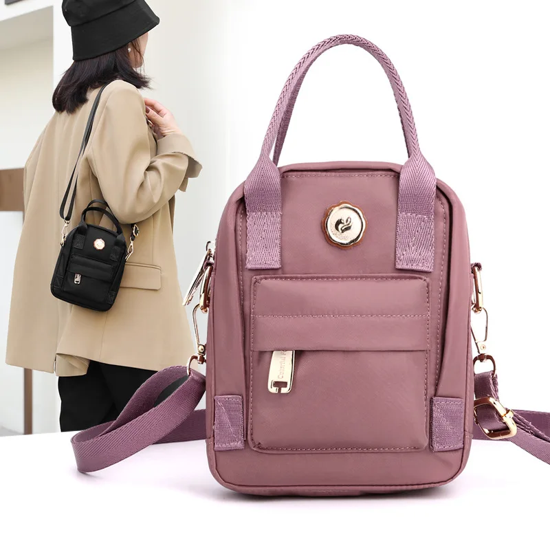 

Solid Waterproof Nylon Square Handbag 2023 Japanese Mini Bag Fashion European American Street Women's Crossbody Female Bags