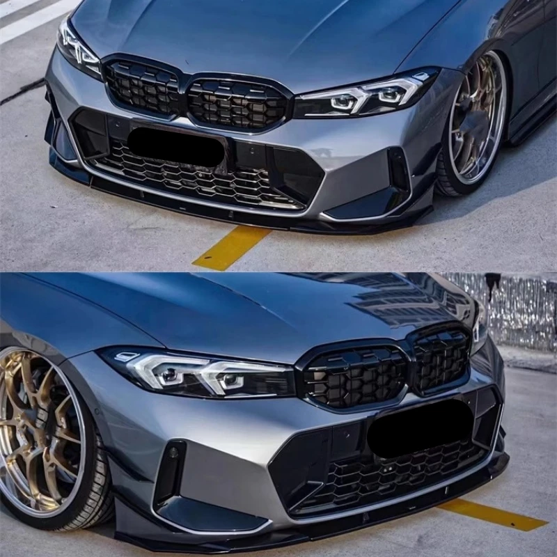 Блеск для заднего бампера Черная передняя и задняя губы с юбкой BMW 3 серии 23-24