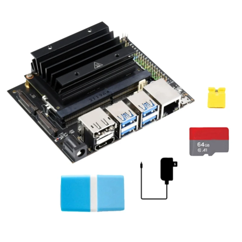 

For Jetson Nano 4GB Developer Kit AI Artificial Intelligence Development Board Programming Learner 64GB TF Card US Plug