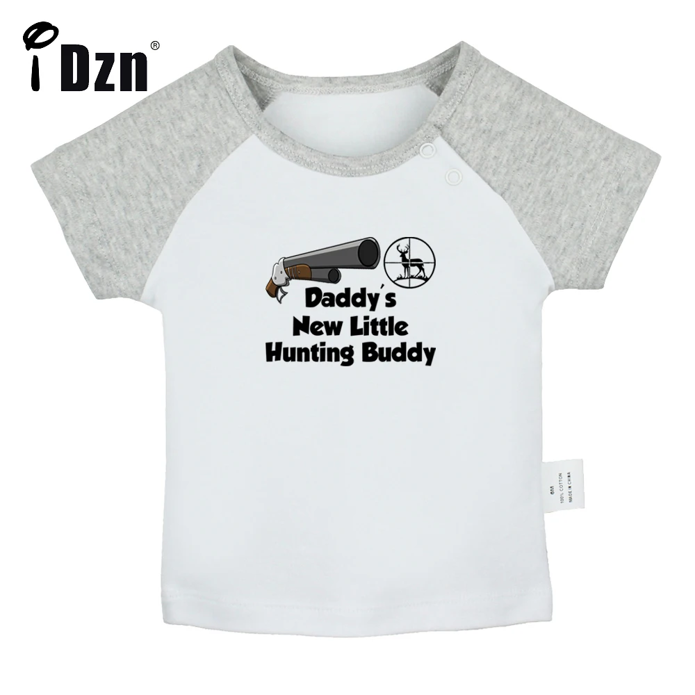 

Energy Milk Cuddles & Daddy's New Little Hunting Buddy Funny Printed Tees Cute Baby Boy T shirt Baby Girl Short Sleeves T-shirts