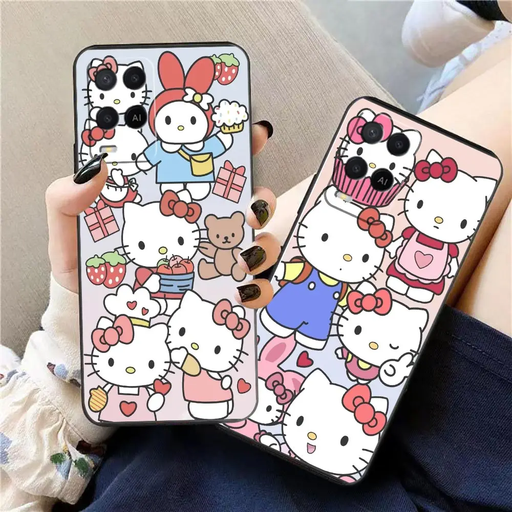 

Funda Case For OPPO A94 A93 A83 A79 A78 A76 A74 A73 Para Coque A71 A59 A57 A55 4G A53 5G A33 A17 A16 A15 Case Cute Hello K-Kitty