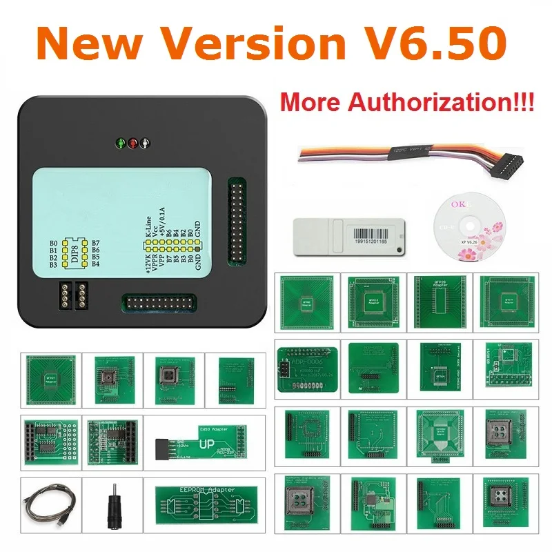 ПРОГРАММАТОР XPROG V6.26 ECU для тюнинга микросхем V5.84/V5.55 V6.50 без USB-адаптера |