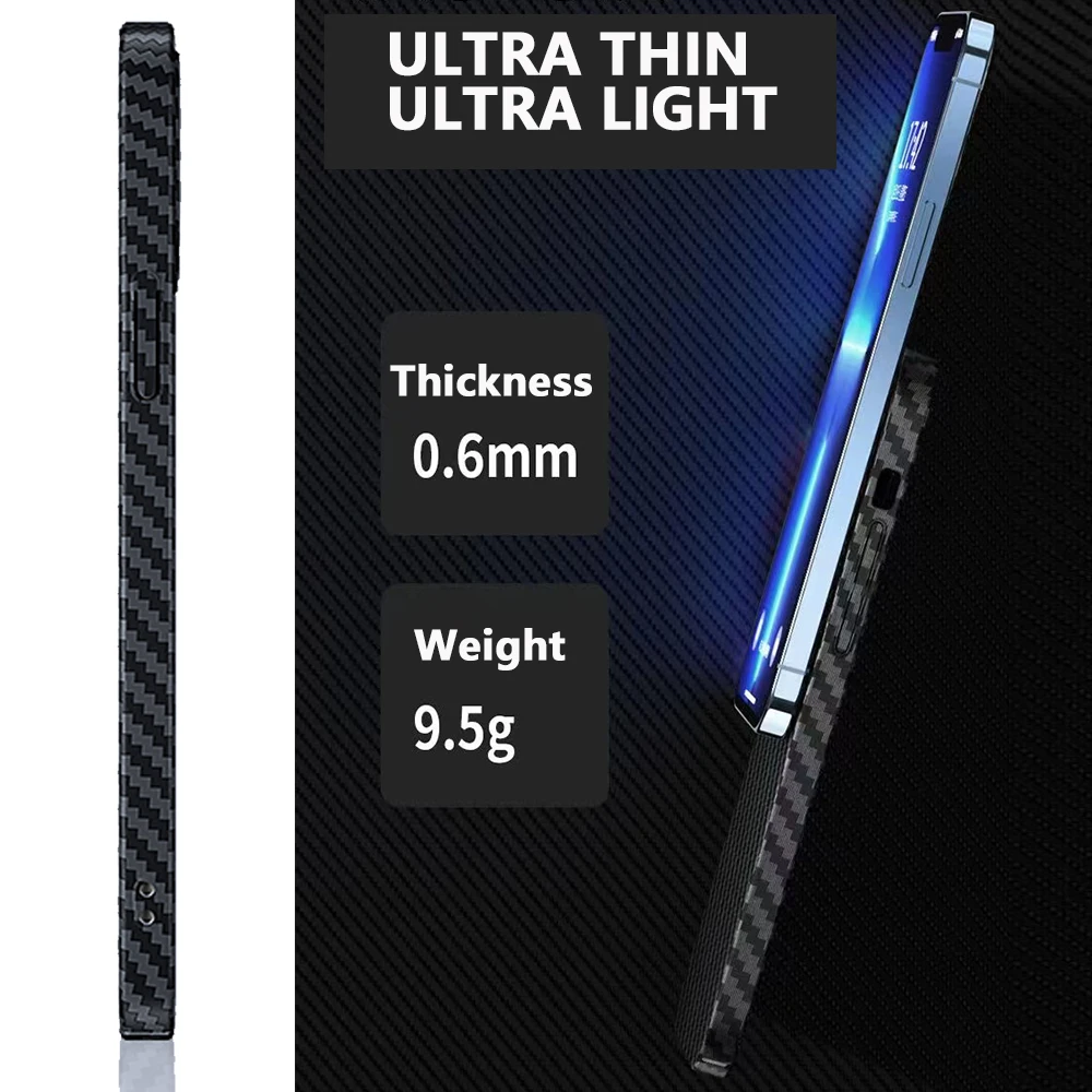 Чехол из натурального углеродного волокна для телефона iPhone 15 Pro Max 15Plus