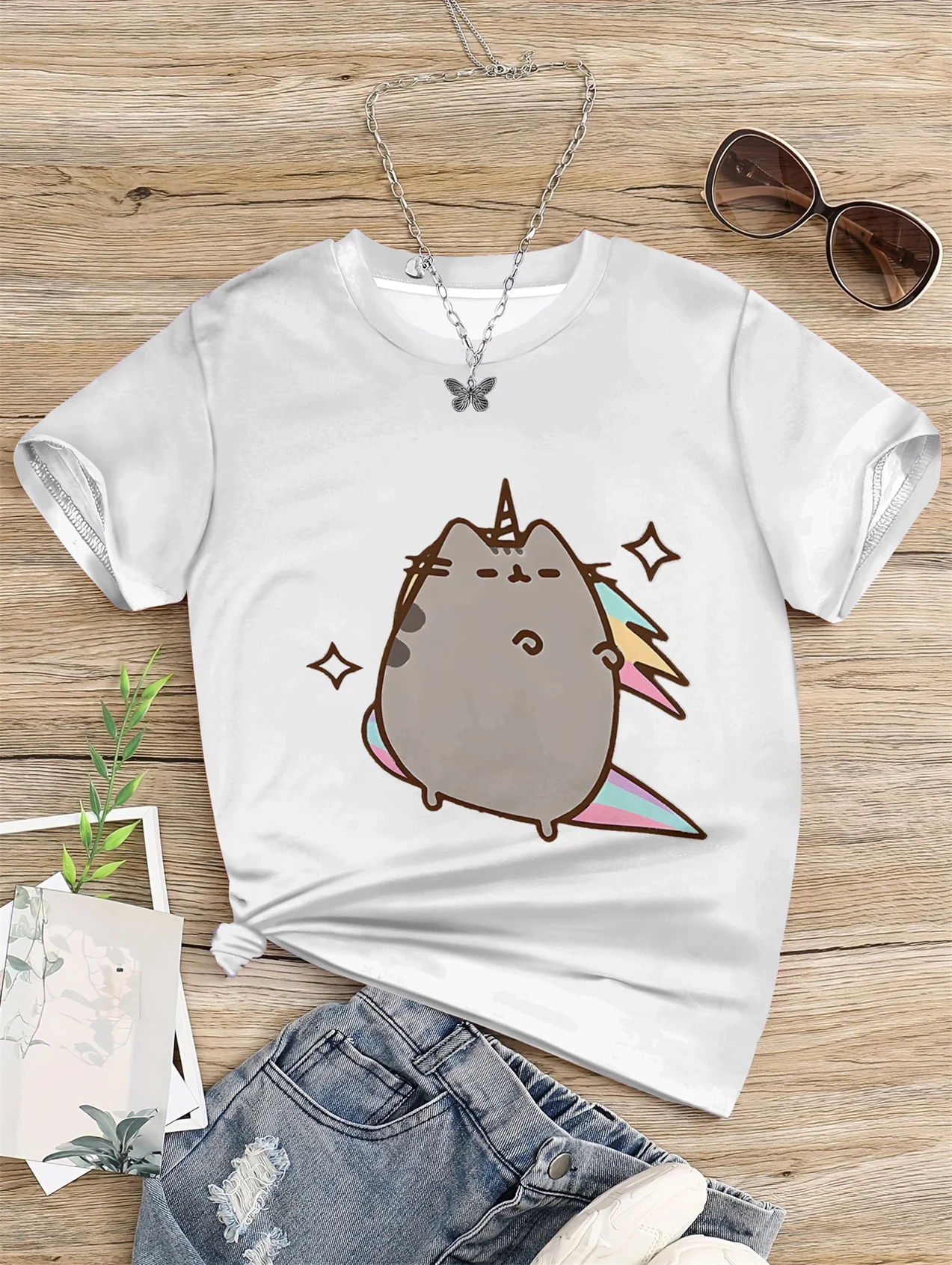 Повседневная футболка для девочек от 7 до 13 лет белый футбольный трикотаж с