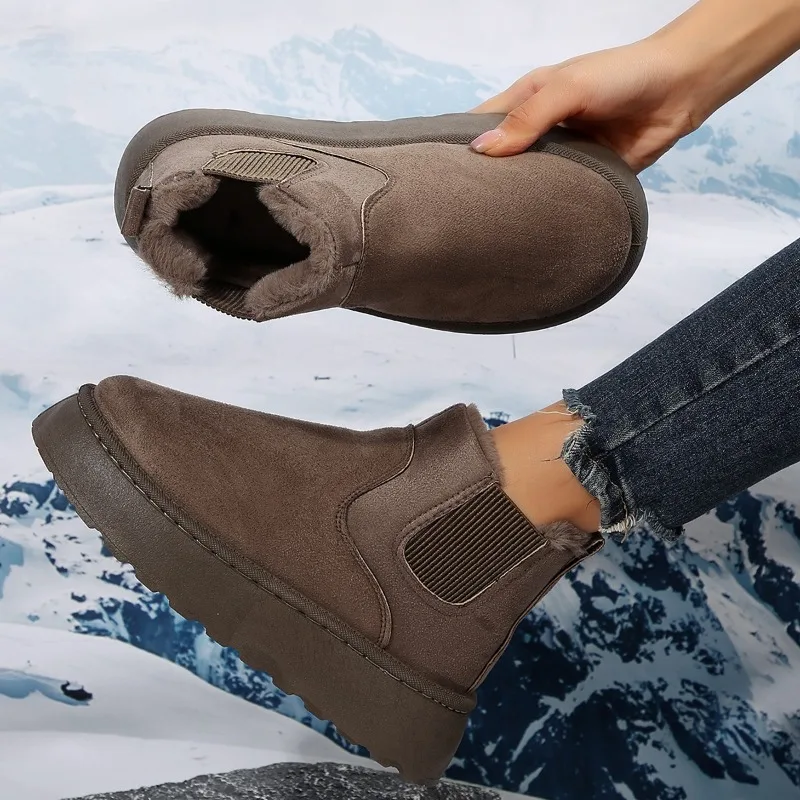 Ботинки женские на толстом каблуке