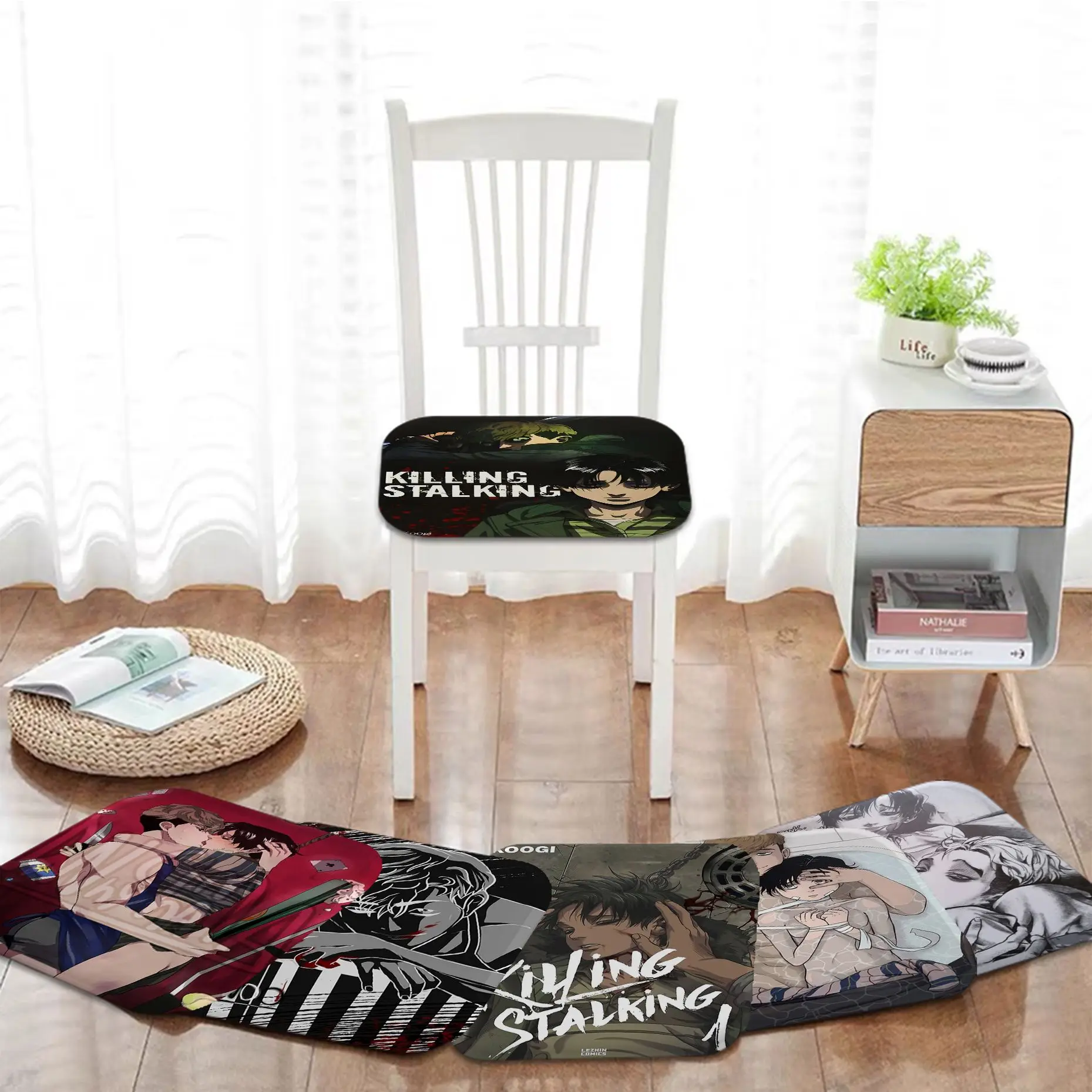 

BL Anime K-killing Stalking Modern Minimalist Chair Cushion Soft Office Car Seat Comfort Breathable 45x45cm Cushions Home Decor