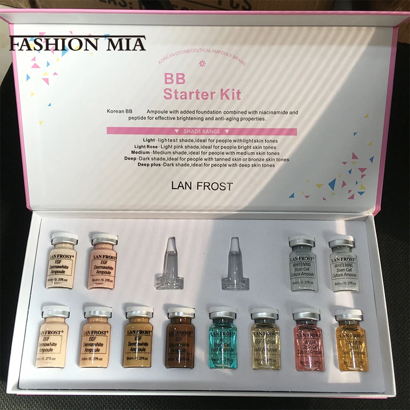Корейский BB-крем сияющая эссенция набор ампул сыворотка Niacinamide для лица
