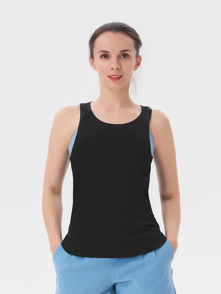 

Women's Casual Vest Breathable Tank Top Sports Cover Top Nude Comfortable Top Running Sports Top Slim Fit Sleeveless