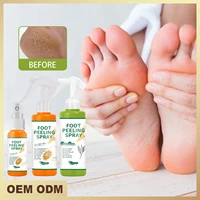 cosmetics foot peeling spray natural orange essence pedicure hands dead skin exfoliator mask whiten baby foot care tool