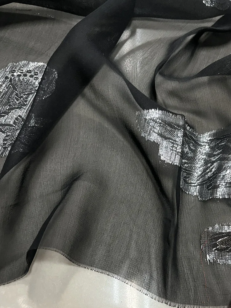 Высококачественное плетеное серебряное модное полупрозрачное Дизайнерское