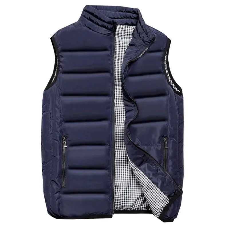 

Casual Vest Men Winter Sleeveless Jackets Male New Style Solid Waistcoat Brands Men's Autumn Warm Outwear Clothing Outdoor143