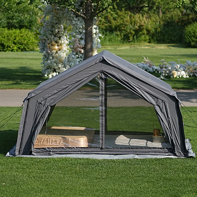 Фото Надувная палатка Coody 10.0 Air Tent-Gray, портативная, складная, для кемпинга на открытом воздухе, семейная, всесезонная, напрямую от производителя. №1