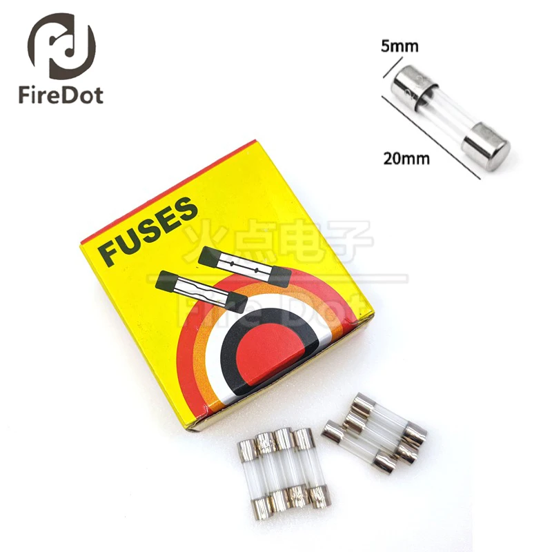 

100 шт./1 коробка 5*20 мм стеклянный трубчатый предохранитель F2AL250V 0.1A 0.2A 0.25A 0.3A 0.5A 0.63A 0.75A 1A 2A 3A 4A 5A 6A 7A 8A быстродействующие предохранители
