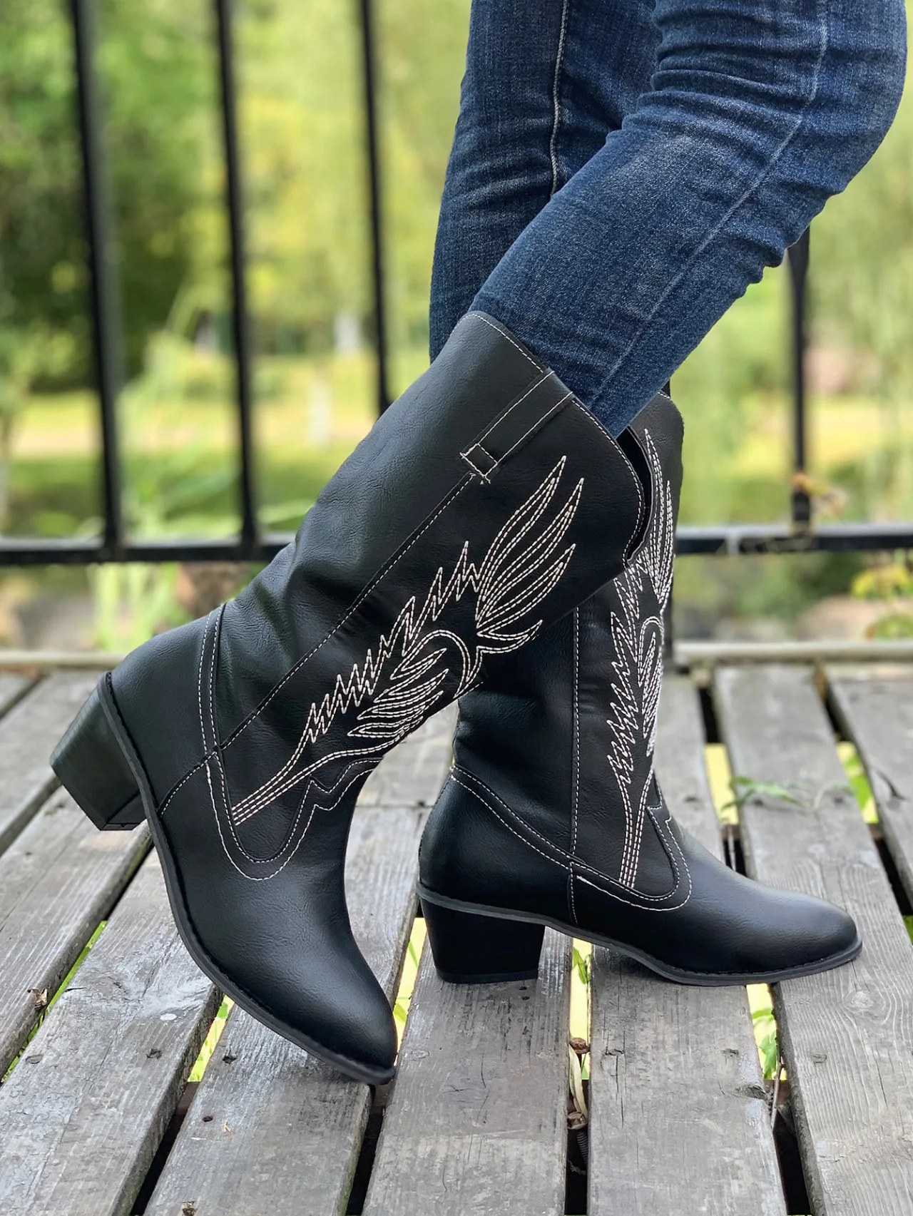 Ботинки женские на толстом каблуке в готическом стиле размер 35 - 43 цвет