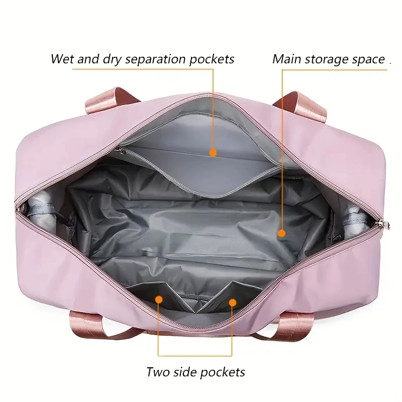 Large Capacity Folding Travel Bags Waterproof Luggage Tote Handbag Travel Duffle Bag Gym Yoga Storage Shoulder Bag For Women Men