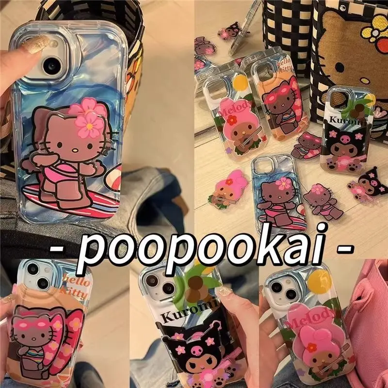 

Anime Sanrioes Hello Kittys Kuromi My Melody Phone Case Apple 11 12 13 14 Pro Max Xs Xr Kawaii Iphone Funny Ultraman Protective