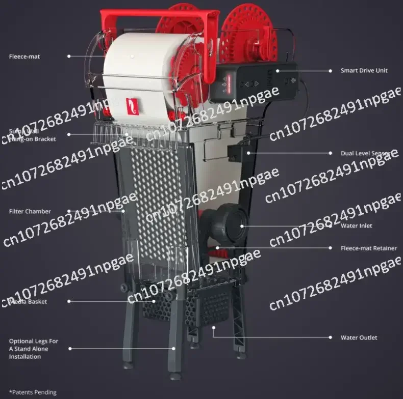 ReefMat 500 1200 флисовый роликовый фильтр Redsea система фильтрации аквариума Red Sea