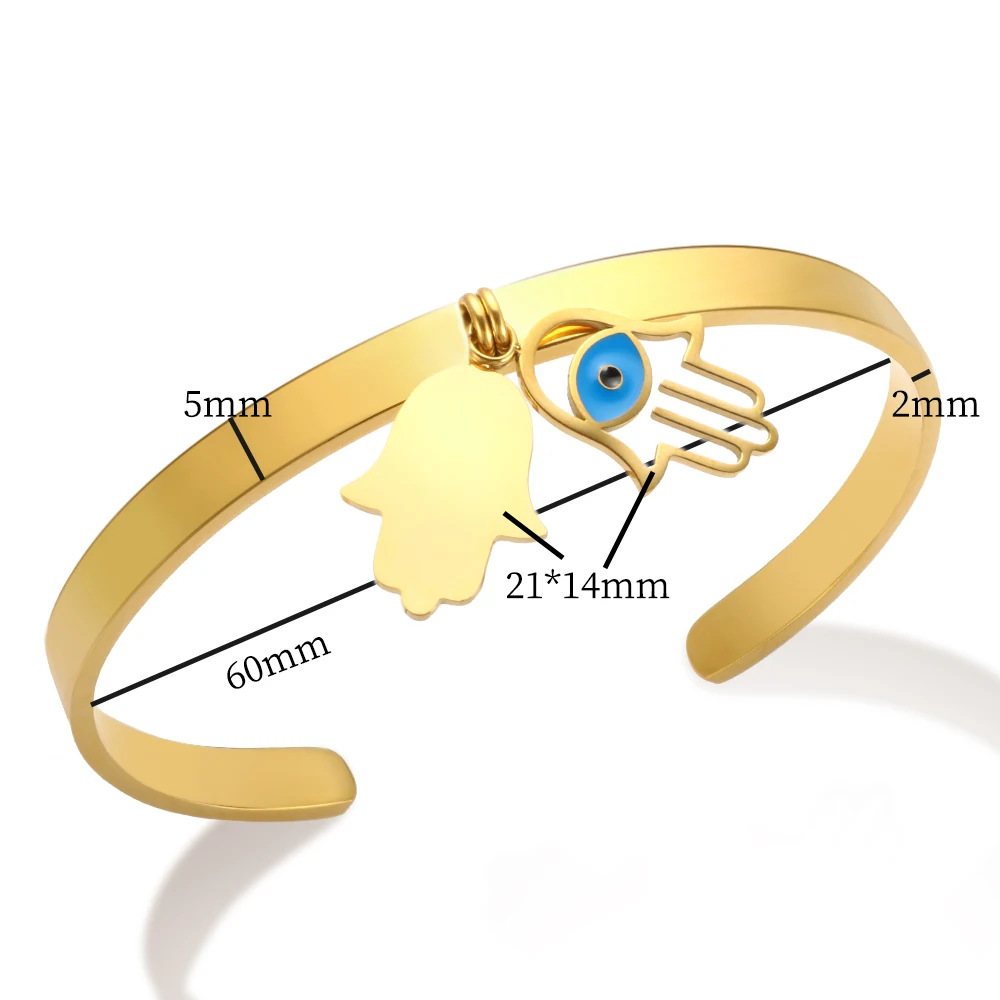 Роскошный модный мужской Браслет-манжета в виде большой ладони с синими глазами