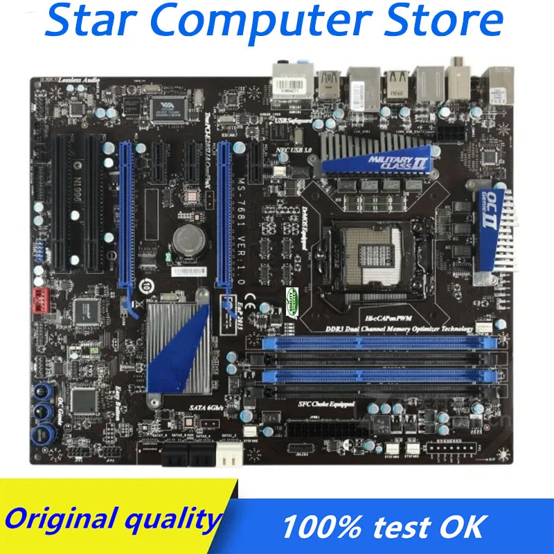 Материнская плата P67 P67M для MSI P67A-GD55 материнская oc LGA 1155 DDR3 настольного компьютера