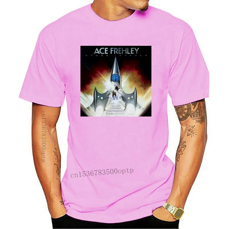 

Мужская одежда Ace Frehley Space Invader, хлопковая черная футболка с коротким рукавом, топы, футболка
