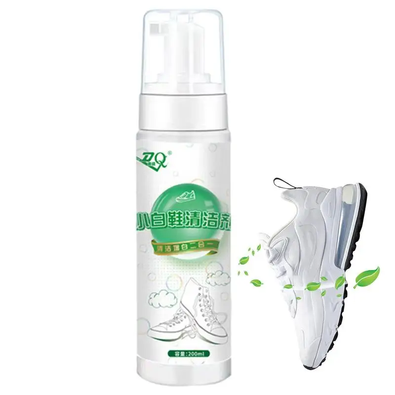 White Shoe Cleaner Shoe Cleaning Spray 200ml Effective And Gentle Dirt Remover Cleaning Supplies For Basketball/Sports/Mesh