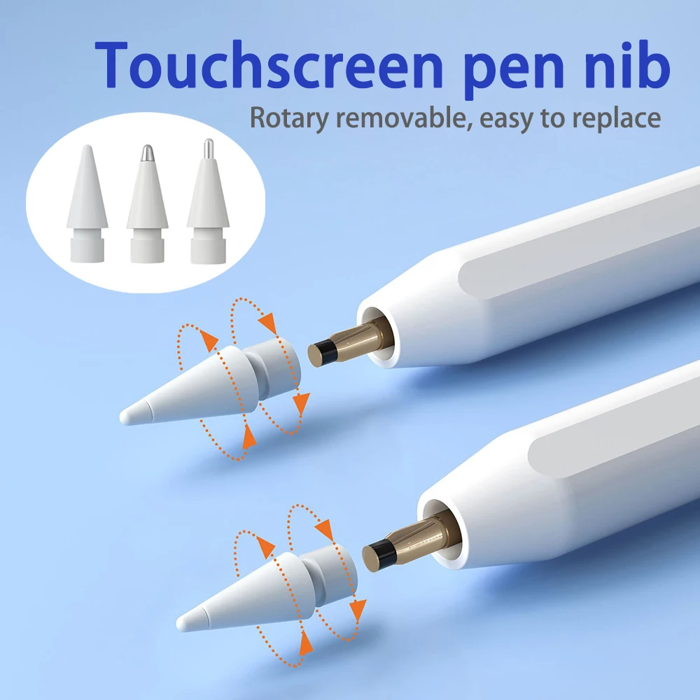 

For iPhone Pencil 1st 2nd Generation Touch Screen Pen Tips Replacement Spare Nibs Stylus Pen Nib For iPad Pro Pencil 1/2