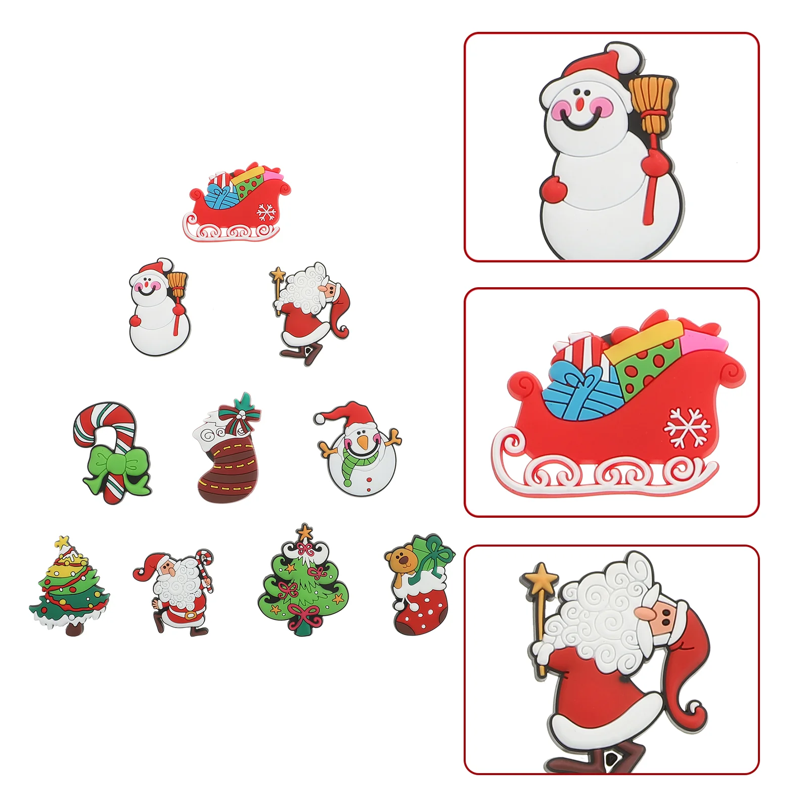 

10pcs Delicate Nice Fridge Magnets Decorative Magnets for Restaurant Fridge Home