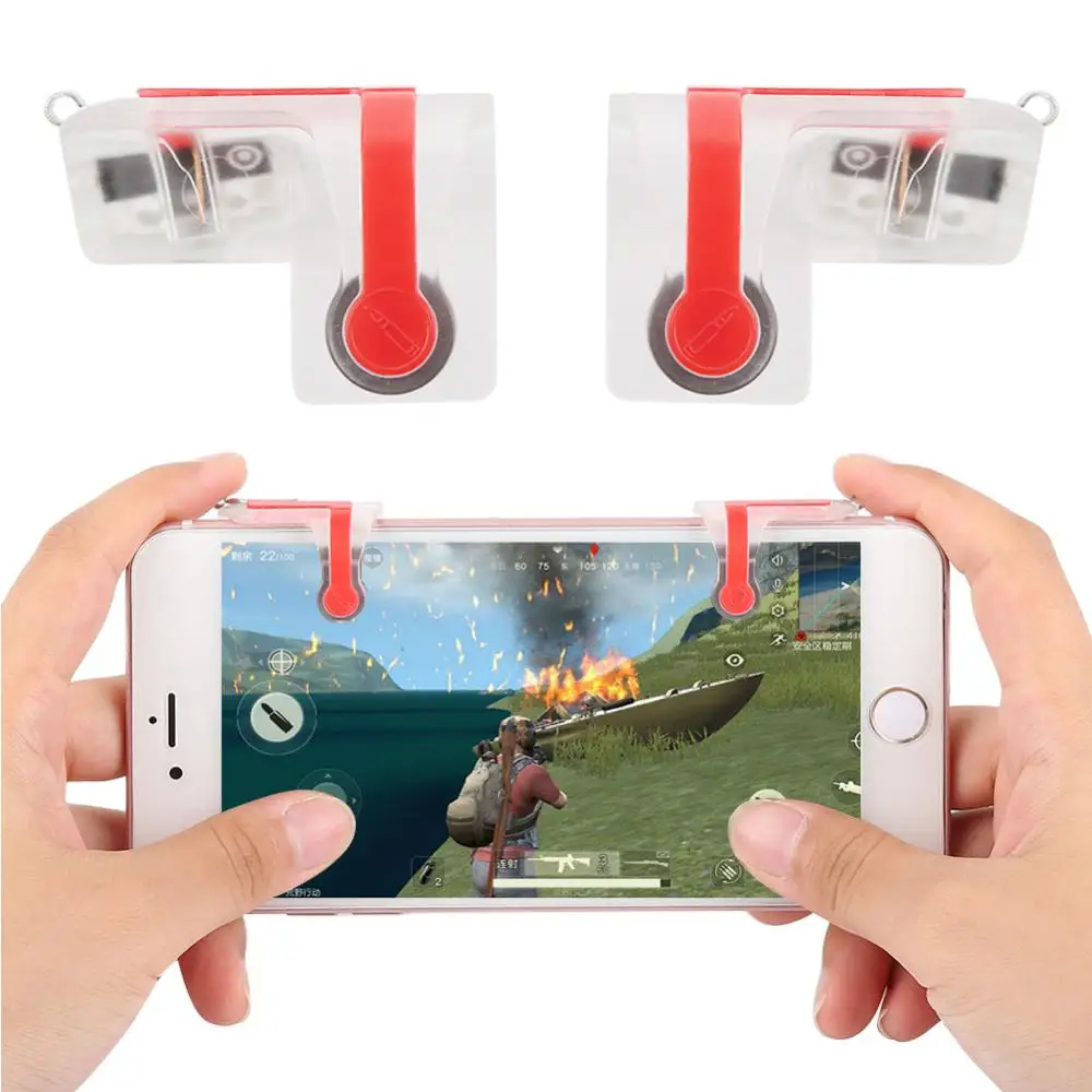 

PUBG Game Controller Phone Gamepad Trigger Fire Button Aim Key L1R1 Shooter For IOS Android Mobile Phone Gaming Accessories New