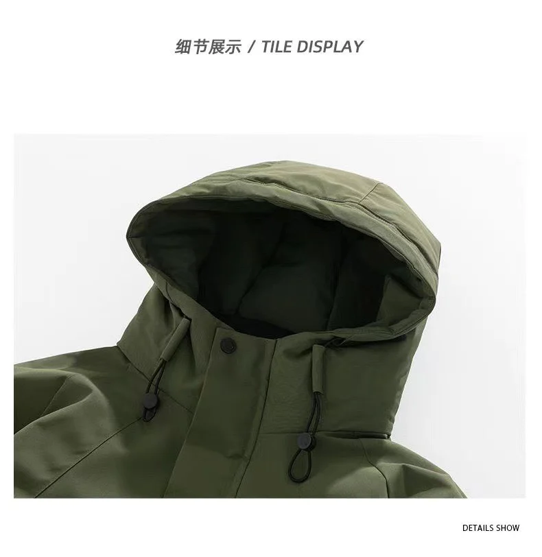 Пуховик ARCTERYX ветрозащитный согреться против морщин Тонкая посадка Зимняя