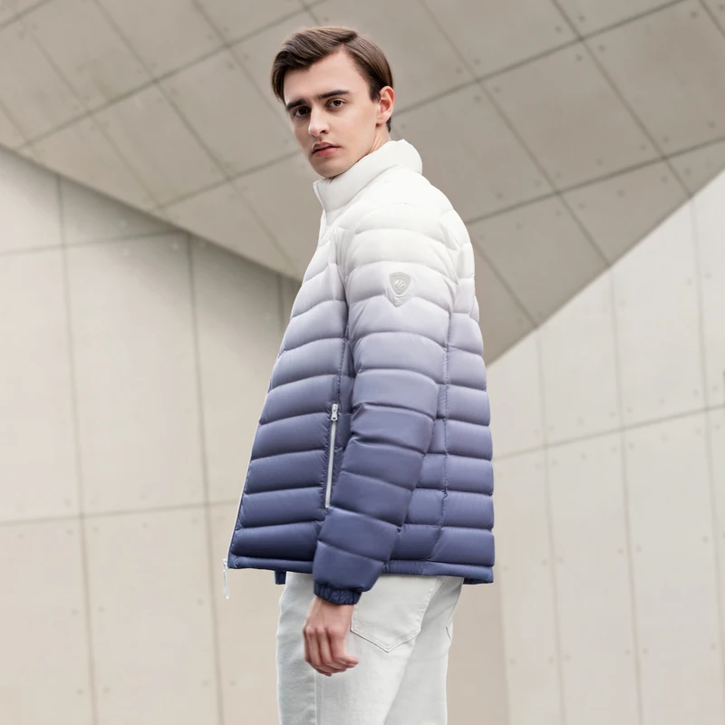 BOSIDENG зимняя пуховая куртка для мужчин с воротником-стойкой