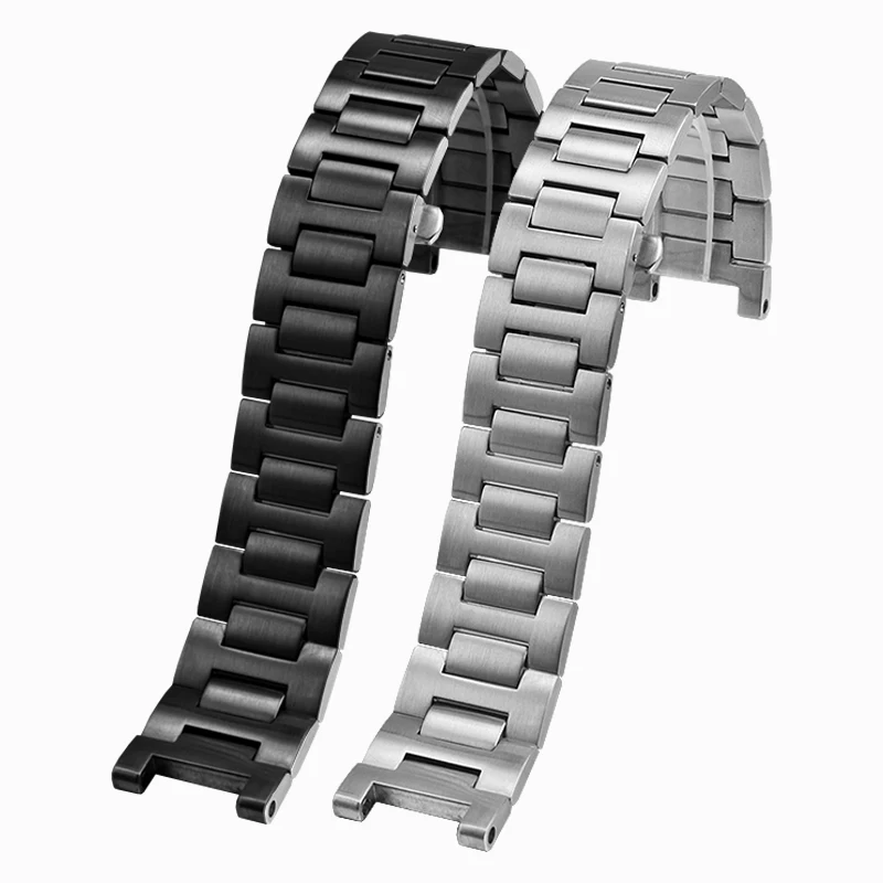 Ремешок для часов Cartier PASHA Series 16*8 мм, 18*10 мм, 20*12 мм, вогнутый, из нержавеющей стали, WSPA0013, W31077U2, W3108555, браслет. (art.: 3920d913468b9) - 3920d913468b9