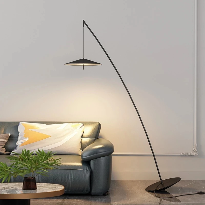 

Nordic ins style designer tumbler LED floor lamp Living reading Room Showroom fisherman Indoor Lighting Corner Standing Light