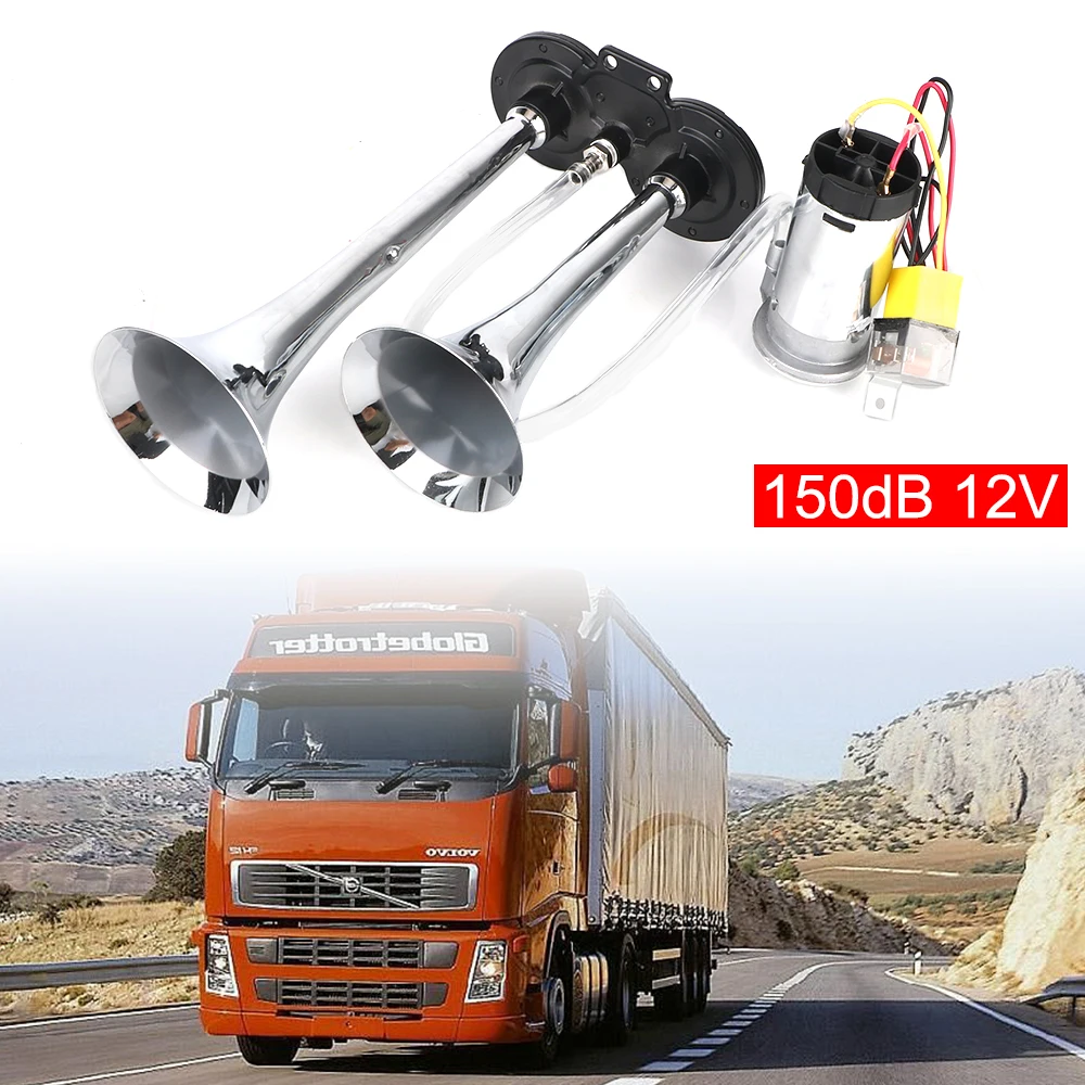 С воздушным компрессором 12 в 80 А реле 150 дБ громкий Hooter двойные трубы модификация