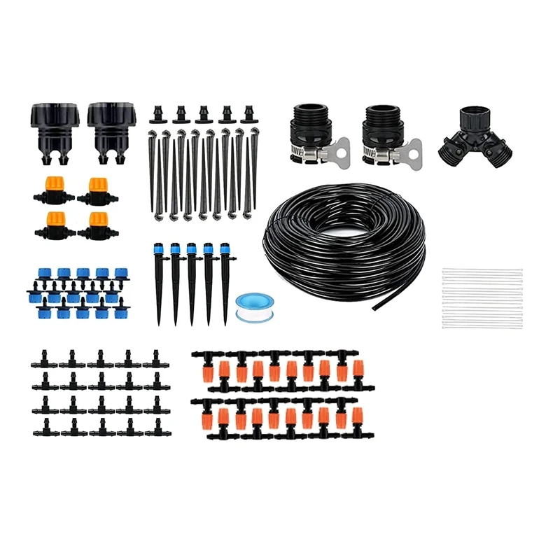 

Garden Irrigation System,Drip Irrigation Kit With 1/4Inch Blank Distribution Tubing Hose,Plant Watering Sprinkler System