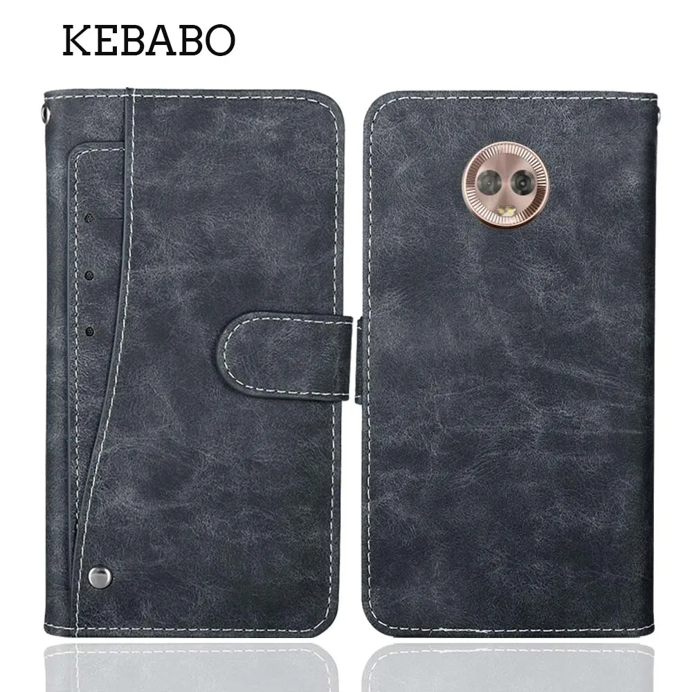 Кожаный кошелек для Motorola Moto G6 чехол 5 7 дюйма модный роскошный флип-чехол с