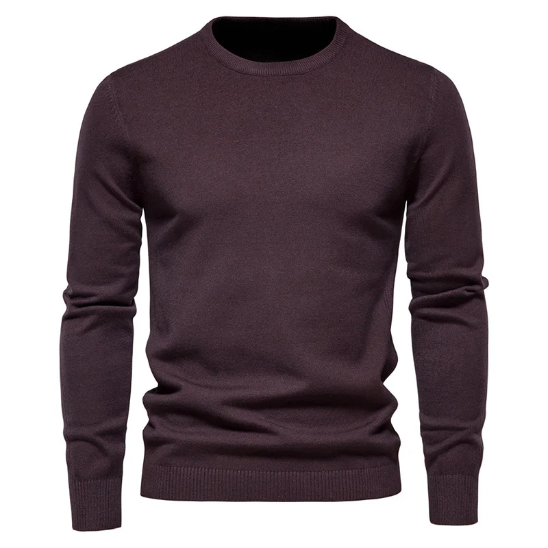 10-color autumn and winter thickened jumper men round neck Slim men's jumper men's knitwear tops